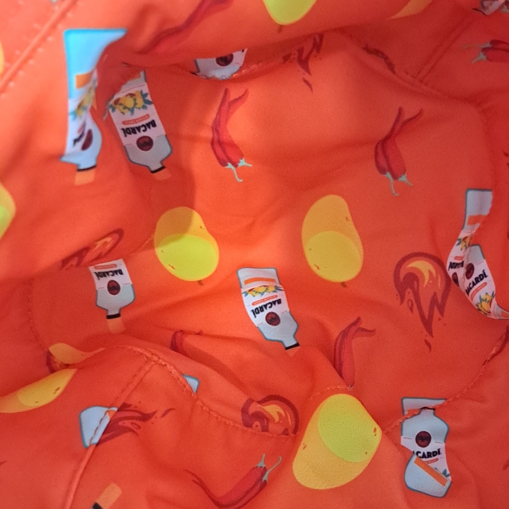 Bacardi Mango Chile Reversible Orange & White Bucket Hat with Chili Peppers - Picture 6 of 6